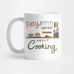 Potty About Cooking Illustrative Design Mug